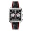 Ezra Leather Rubber Performance Hybrid Watch Band for TAG Heuer Monaco - Red ... Carousel 1