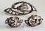 Antique German Art Deco Sterling Silver & Marcasite Brooch/Earrings Carousel 1