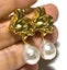 9.5 x 11.5mm AUSTRALIAN White Oval PEARL Dangle Earrings Carousel 3