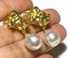 9.5 x 11.5mm AUSTRALIAN White Oval PEARL Dangle Earrings Carousel 4