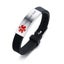 Personalized Medical Alert ID Kid Women Bracelet Silicone Bangle Adjustable Band Carousel 9