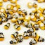 100pcs DIY Mixed Mini Bees Self Adhesive Wooden Bumble Bee Craft Card Wood Decor Carousel 2