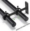 3x Curtain Rod Bracket, 3 Pcs Double Curtain Rod Holder, Double Rod Brackets ... Carousel 6