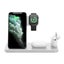 4-in-1 Wireless Fast Charging Station for QI Devices- USB Powered - White Carousel 9
