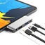 Type-C USB C Hub Adapter With Type-C PD Charging for Smart Phone iPad - SILVER Carousel 3