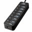 USB3.0 7 Port HUB Fast Charge USB Charger for Samsung Xiaomi Huawei - BLACK Carousel 2