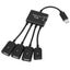 USB Ports Female + Micro Female Power Charging HUB Cable Connector Splitter -2 Carousel 1