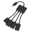 USB Ports Female + Micro Female Power Charging HUB Cable Connector Splitter -2 Carousel 3