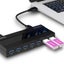 7 Ports USB 3.0 HUB with 12V Power Adapter for Laptops / Smartphones(Black) Carousel 3