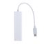 USB 3.1 Type C to USB RJ45 Ethernet Lan Adapter Hub Cable for Macbook PC white Carousel 5