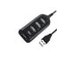 Black USB 2.0 Hi-Speed 4-Port Splitter Hub Adapter For PC Computer Carousel 1