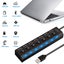 USB Splitter With ON/OFF Switch USB 2.0 Hub For Laptop Computer - 2PCS - 3 Carousel 4
