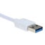 USB 3.0 4-Port Hub Adapter For PC Laptop Mac - WHITE Carousel 2