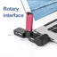 4 Ports USD2.0 Hub Data Cable Adapter for Car Laptop computer - BLACK Carousel 3