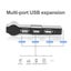 4 Ports USD2.0 Hub Data Cable Adapter for Car Laptop computer - BLACK Carousel 4
