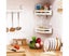 1pc Suction Corner Shower Caddy Bathroom Shower Shelf Storage Basket Wall M Carousel 6