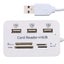 3 Ports Card Reader High Speed USB Splitter All In One For PC Computer Carousel 4