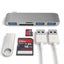 USB C Hub USB 3.1 with TF SD Card Reader Slot for MacBook Pro/Air - SILVER Carousel 2