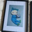 5x Kids bedroom framed prints of Japan felt crafts Carousel 2