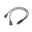 1PC USB 2.0 Extension Cable A 1 Female to 2 Dual USB Male Data Hub Power Adapter Carousel 1