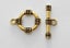 2 GOLD TOGGLE CLASPS Carousel 1