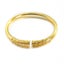 2 Pcs Unisex Retro Golden Cudgel Bangle Bracelet for Men Women - 1 Carousel 1