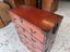 Circa 1940's Japanese Pawlonia Wood Kimono Chest with Key Carousel 5