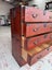 Circa 1940's Japanese Pawlonia Wood Kimono Chest with Key Carousel 7