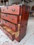 Circa 1940's Japanese Pawlonia Wood Kimono Chest with Key Carousel 12