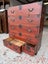 Circa 1940's Japanese Pawlonia Wood Kimono Chest with Key Carousel 15