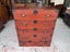 Circa 1940's Japanese Pawlonia Wood Kimono Chest with Key Carousel 3
