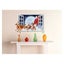 3D Window Wall Christmas Decoration Living Room Background Sticker 50x70cm 4PCS Carousel 4