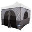 Adventure Kings Camping Gazebo Tent Mosquito Netting + 4 Bar LED Camp Light Kit Carousel 7