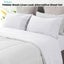 Ramesses White Pebble Wash Linen Look Alternative Sheet Set Carousel 2