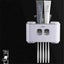 Automatic Toothpaste Squeezer 5 Toothbrush Holder Wall Mount Stand Set - 4 Carousel 5