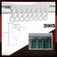 200PCS Curtain Track Gliders Extendable Universal Slider Runners Rail Hooks Carousel 1