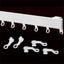 200PCS Curtain Track Gliders Extendable Universal Slider Runners Rail Hooks Carousel 2