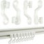 200PCS Curtain Track Gliders Extendable Universal Slider Runners Rail Hooks Carousel 3
