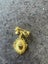 Vintage gold plated pendant Carousel 1
