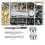 485pcs/Set Metal Snap Fasteners Kit Press Studs Buttons Tool Craft for Leather Carousel 1