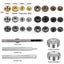 485pcs/Set Metal Snap Fasteners Kit Press Studs Buttons Tool Craft for Leather Carousel 2