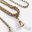 Antique Victorian 9ct Gold Belcher Long Guard Muff Chain Necklace with Dogclip Carousel 6