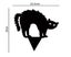 3X Halloween Decorations Black Cat Silhouette Yard Sign Yard Decoration Props Carousel 2