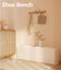 3 Seats Kraft Paper Bench Sofa Carousel 11