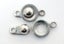 2 SILVER DOME SNAP CLASPS Carousel 1