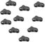 black 10pcs Length 3cm Plastic Rope For Camping Tent Rope Tensioner Carousel 1