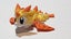 SugarRush Mini Dragon Super Cute 3D Printed Articulated Keychain Carousel 2