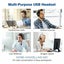 USB Wired Headset Computer Headphone with Mic for PC Chat Call Carousel 6