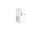 white Makeup Brush Holder With Lid Makeup Brush Storage Box With Clear Swing Carousel 3