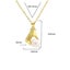 Women Necklace Golden S925 Pearl Collarbone Pendant For Wedding Carousel 1